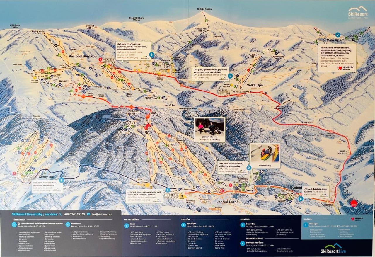 Family 2 Bedroom Ski&Bike Apartment With Terrase Janske Lazne Exterior foto